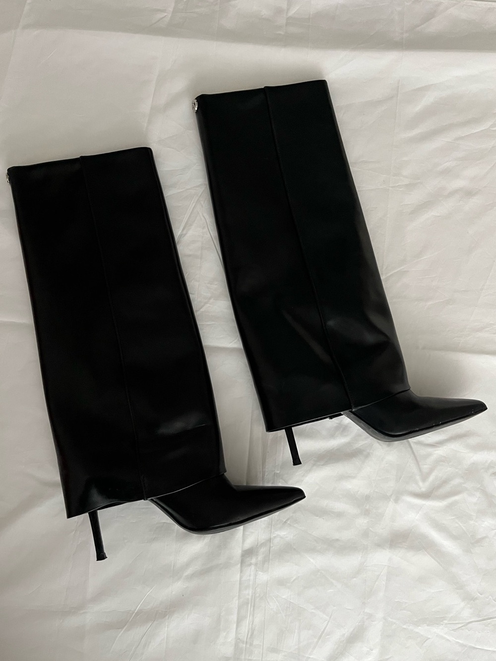 Browns Wishbone Foldover leather knee high boots